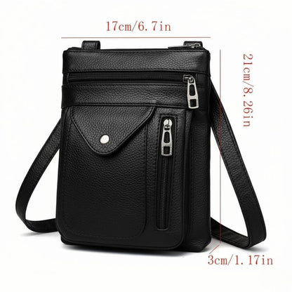 Vintage Schoudertas Retro Crossbody Kunstleer Dames Compacte Handtas Verstelbare Riem Casual Stijl Dagelijks