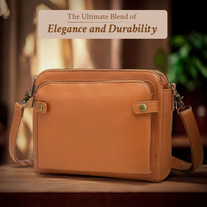 Leren Schoudertas met Geïntegreerde Portemonnee 9 Kaartvakken Compact Dagelijks Gebruik Dames Crossbody