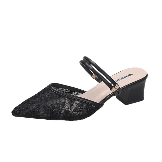 Damen Sandalen met Hoge Hakken, Zomer, Feeën Stijl, Nieuw 2024