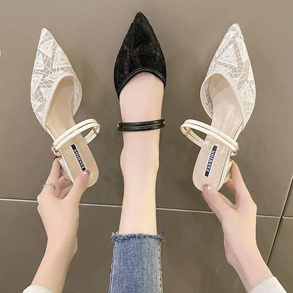 Damen Sandalen met Hoge Hakken, Zomer, Feeën Stijl, Nieuw 2024
