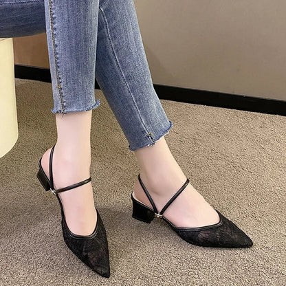 Damen Sandalen met Hoge Hakken, Zomer, Feeën Stijl, Nieuw 2024