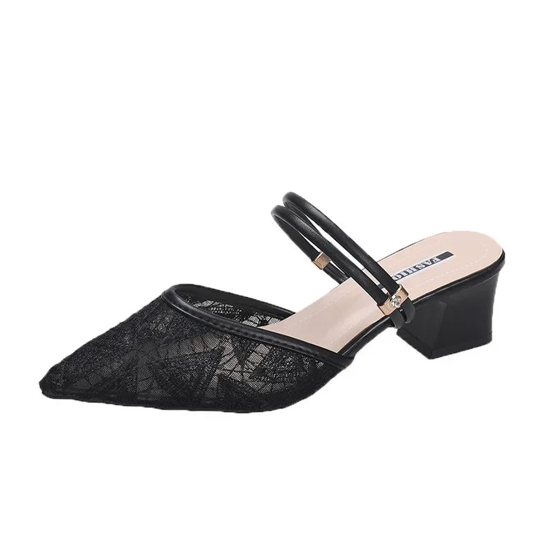 Damen Sandalen met Hoge Hakken, Zomer, Feeën Stijl, Nieuw 2024