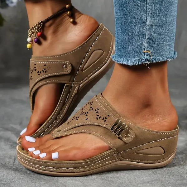 Orthopedische Sandalen met Sleehak voor Vrouwen