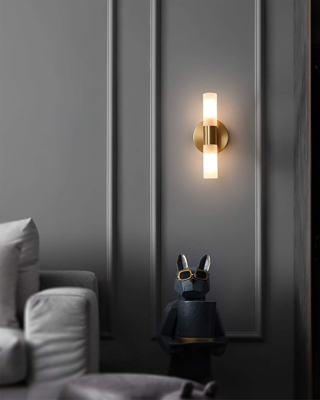 Wandlamp met G9-fitting en acryl kap – moderne binnenverlichting in design A, B of C