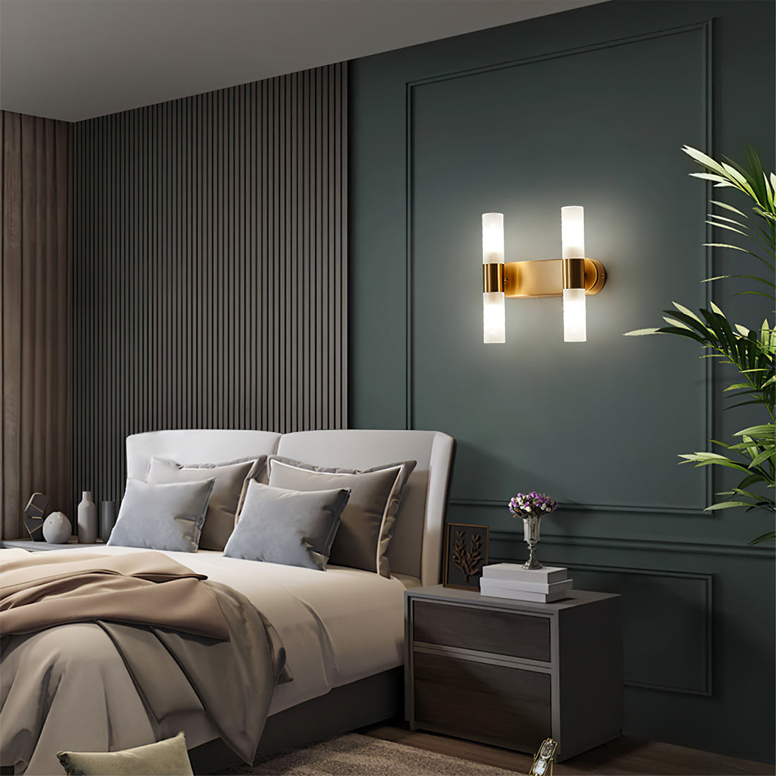 Wandlamp met G9-fitting en acryl kap – moderne binnenverlichting in design A, B of C