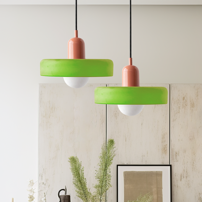 Luccon retro hanglamp glas G9 kleurrijk eettafel keuken verlichting design modern vintage