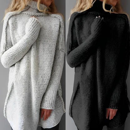 Dames Coltrui Warm en Gebreid – Oversized Chunky Trui voor Winter - StudioMarella
