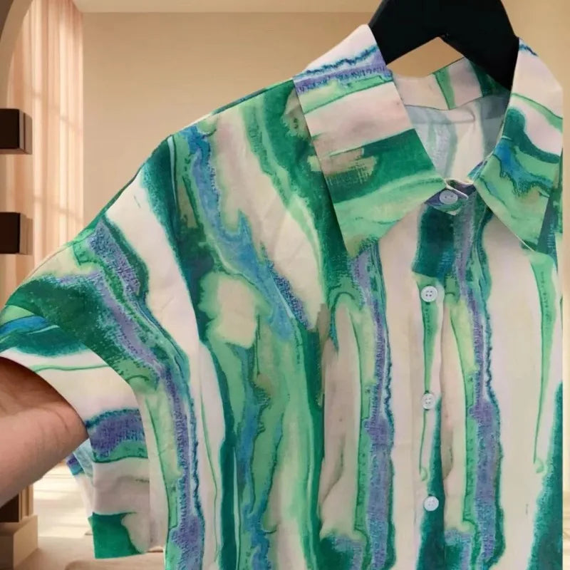 Vrouwelijke Blouse Zomerse Flamingo Print