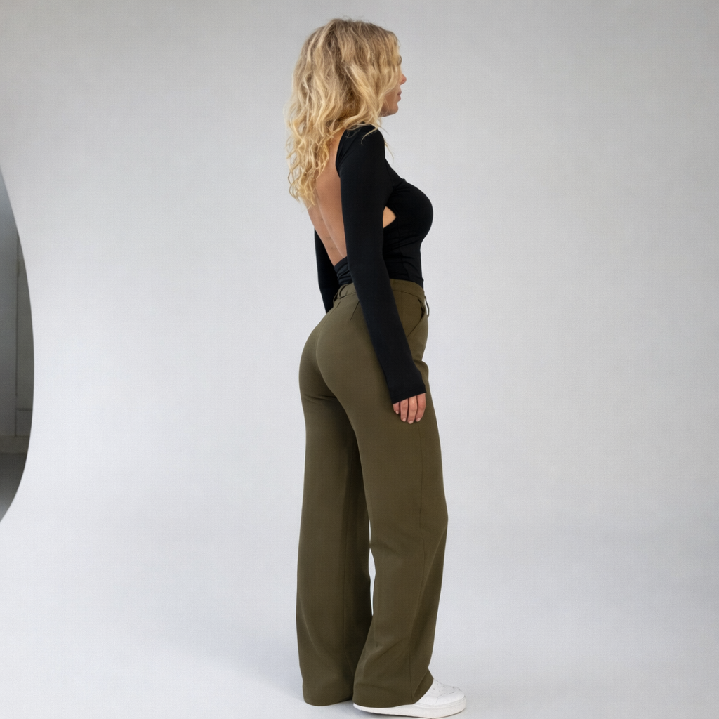 Beau | High-Waist Pantalon Met Rechte Pijpen3