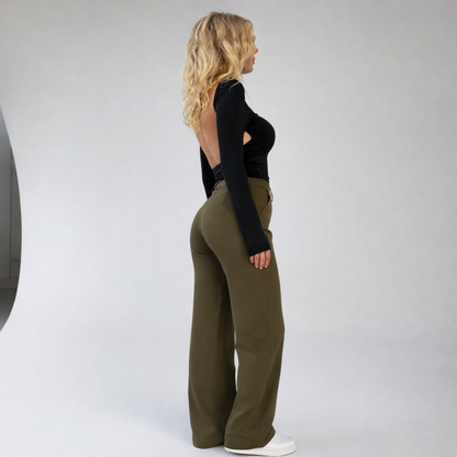 Beau | High-Waist Pantalon Met Rechte Pijpen3