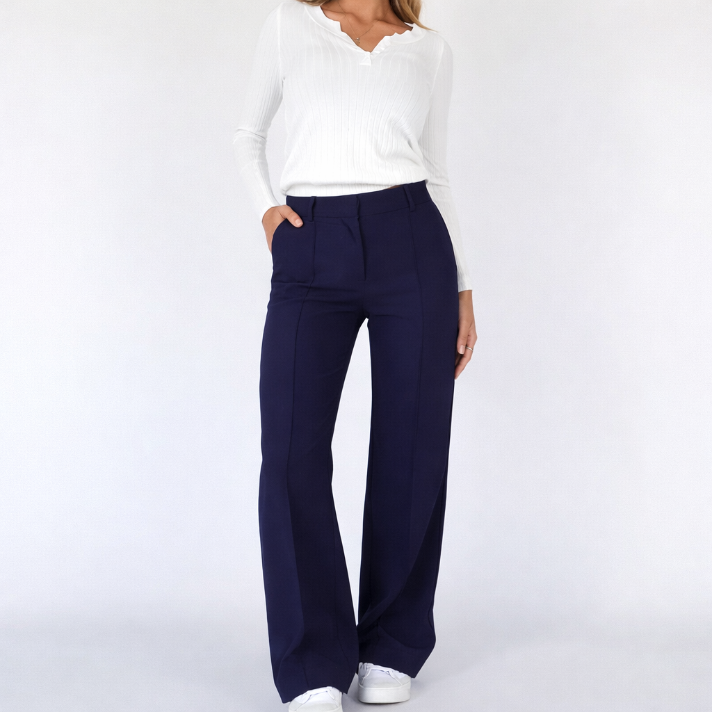Beau | High-Waist Pantalon Met Rechte Pijpen6