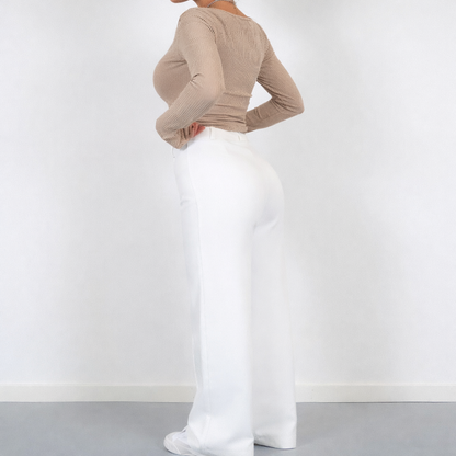 Beau | High-Waist Pantalon Met Rechte Pijpen8