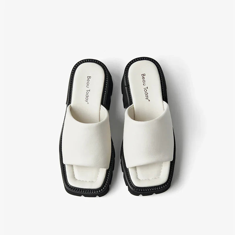 Zomers Sandalen voor Vrouw Comfortabel Leer