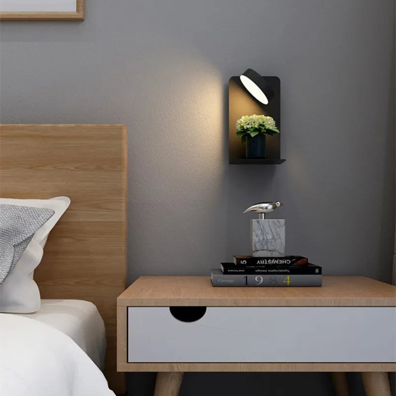 Moderne Wandlamp Met Oplaadplateau En USB Aansluiting Voor Slaapkamer Bedwand Verlichting Met Warme Sfeergloed