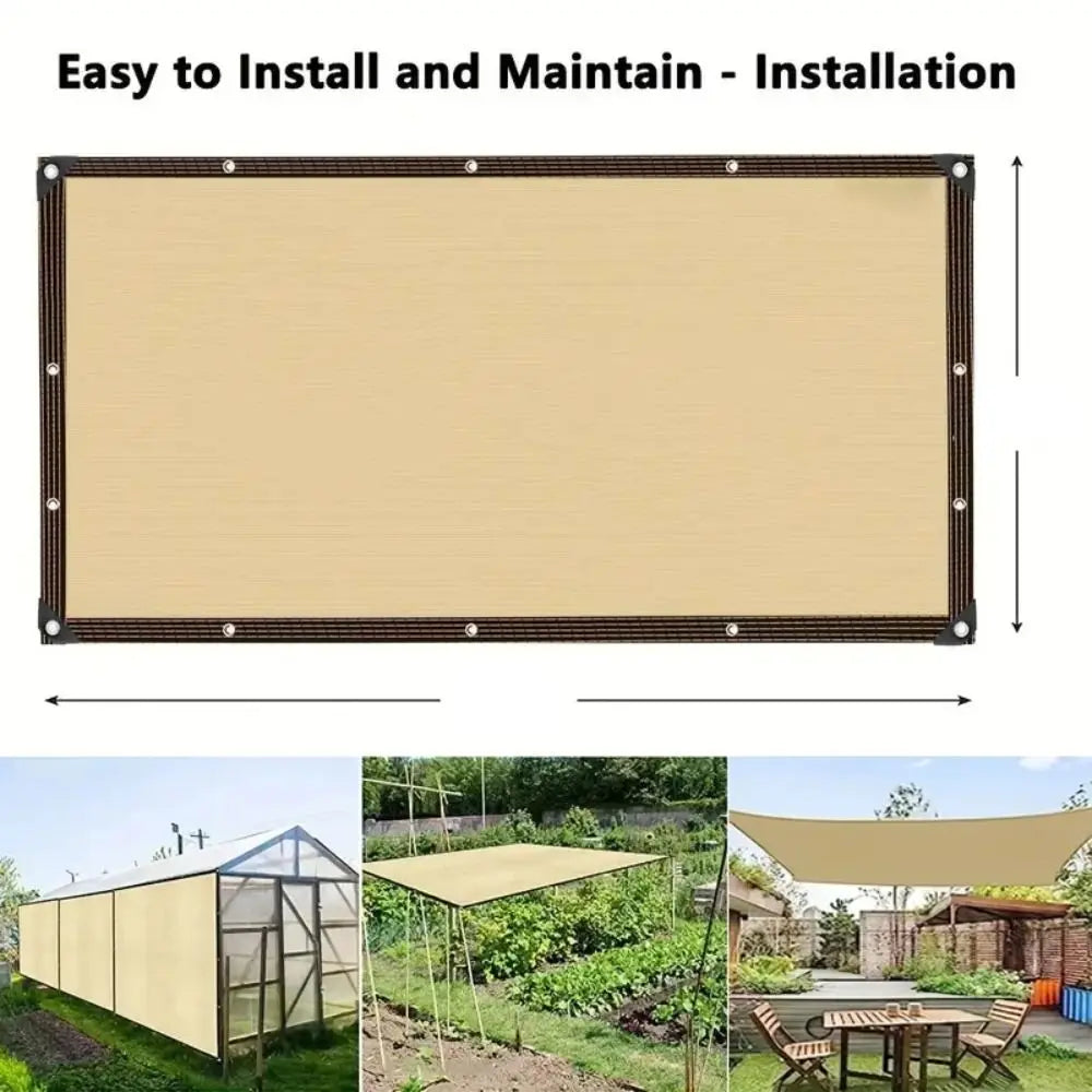 Schaduwdoek Kas 90% UV HDPE Luchtdoorlatend 2x3 tot 4x5 m Metalen Ogen Gewasbescherming