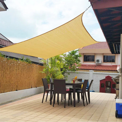 Waterdicht Schaduwdoek Driehoek of Vierkant voor Terras Balkon en Tuin