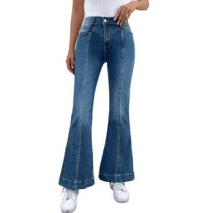 Flared Jeans Wijd Been High Waisted Stijlvolle Denim