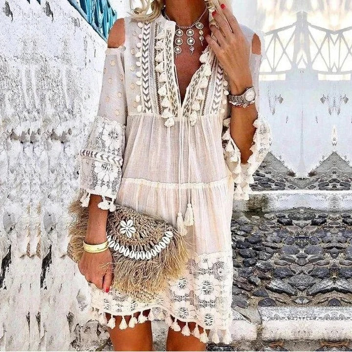 Boho Mini Jurk Zomerjurk Vrouwelijk Design