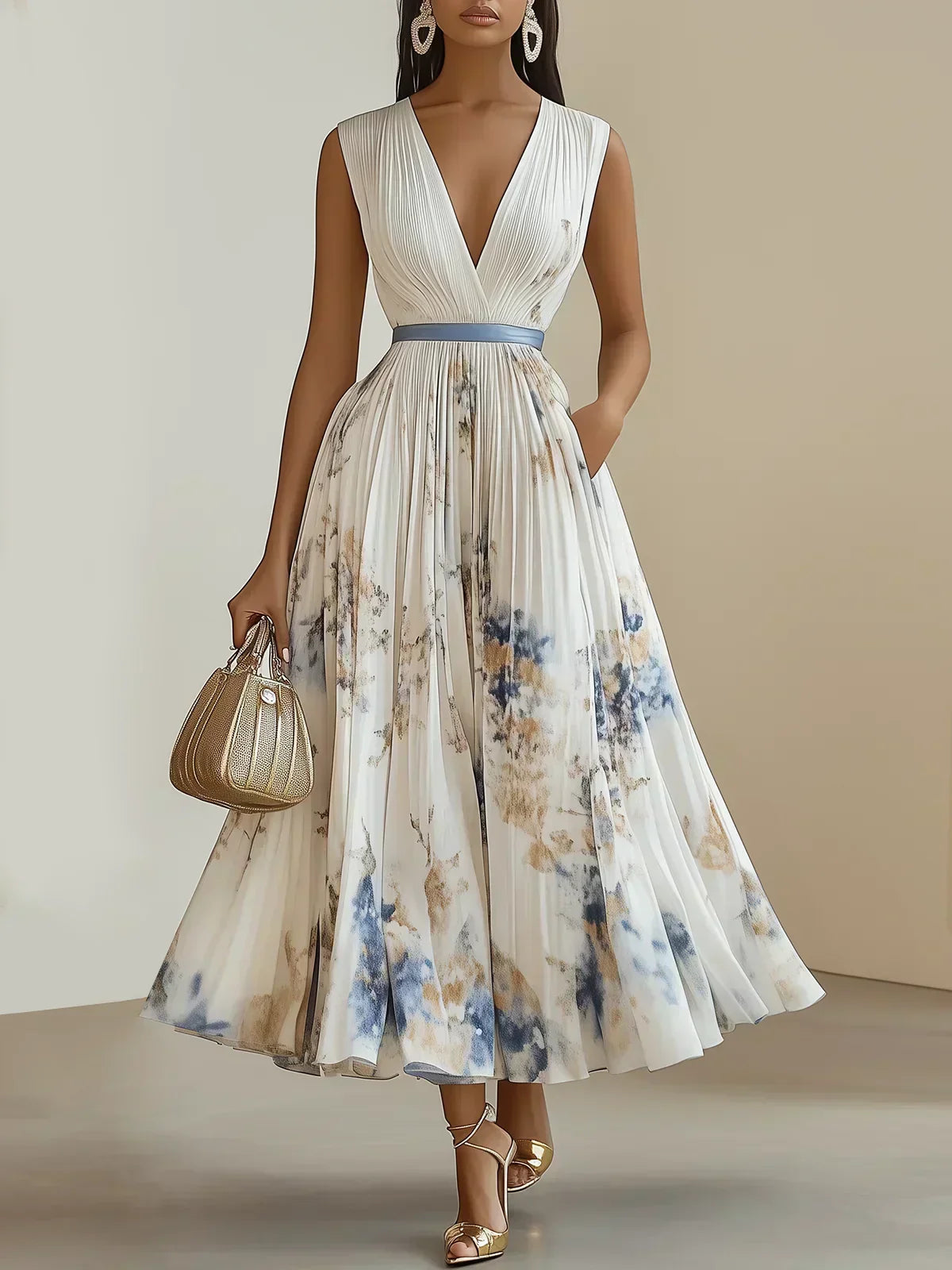Elegante Wikkeljurk voor Vrouw met Flatterend Design - StudioMarella