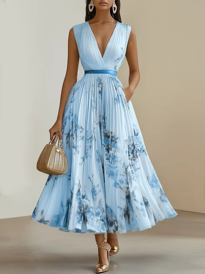 Bella | Elegant Wikkelontwerp Damesjurk Zomer 12