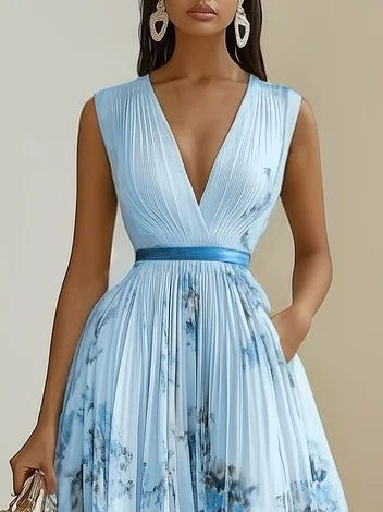 Bella | Elegant Wikkelontwerp Damesjurk Zomer 7