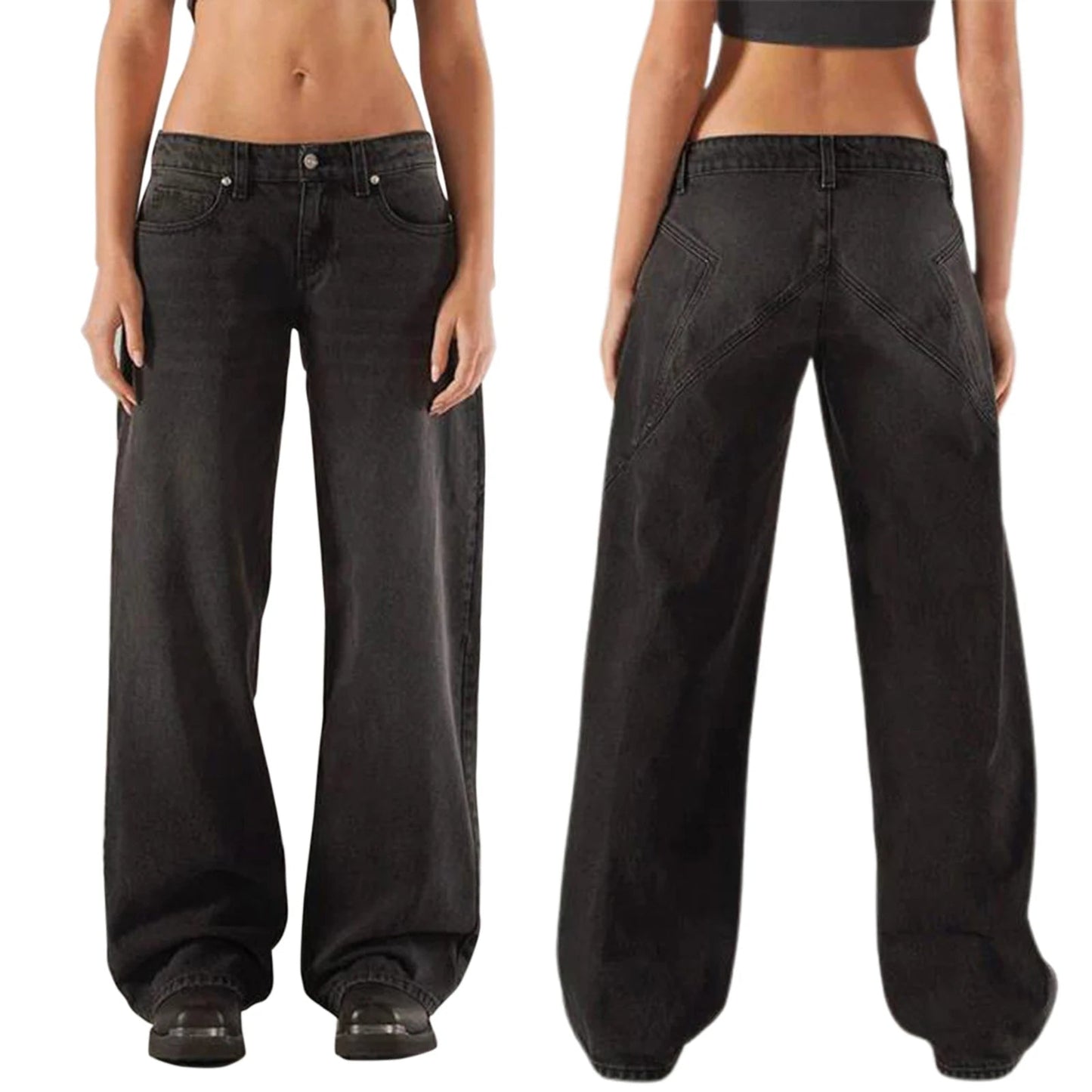 Lage Jeans voor Dames Losse Fit