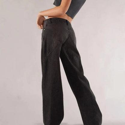 Lage Jeans voor Dames Losse Fit