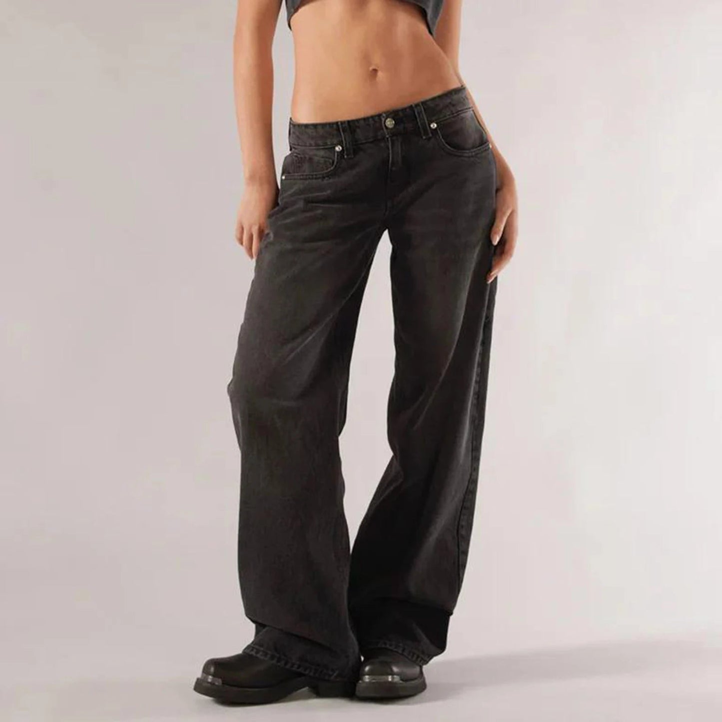 Lage Jeans voor Dames Losse Fit