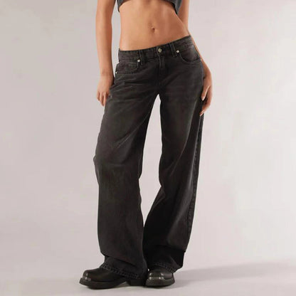 Lage Jeans voor Dames Losse Fit