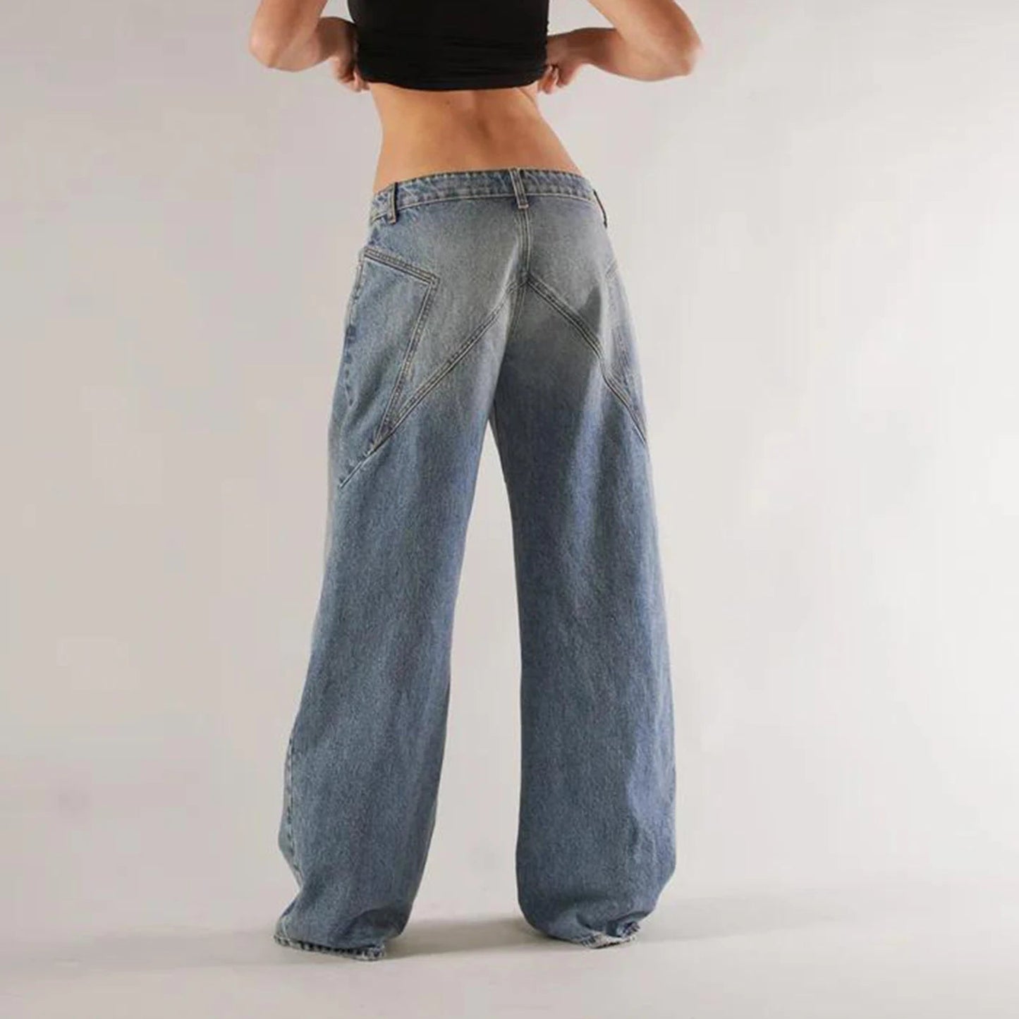Lage Jeans voor Dames Losse Fit