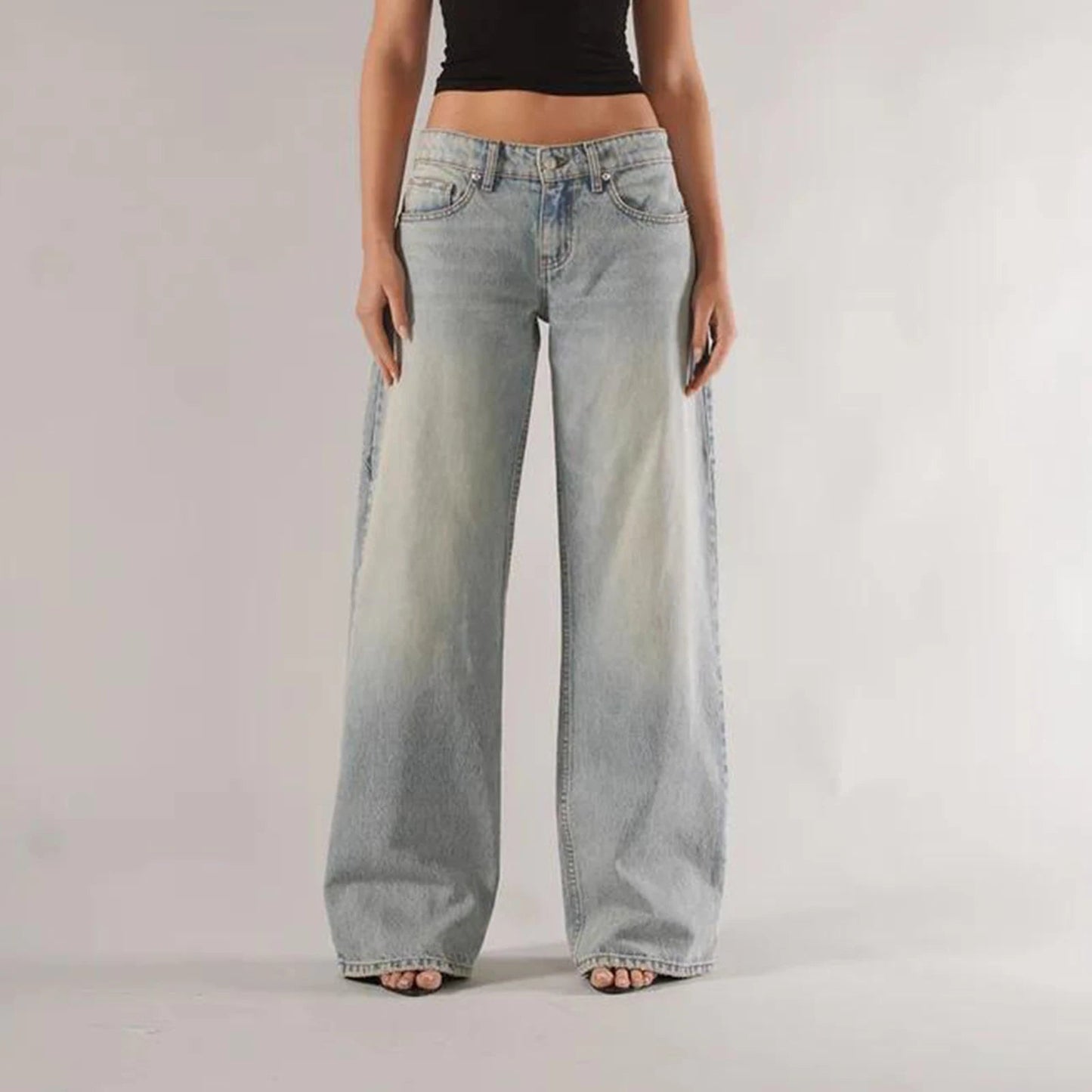 Lage Jeans voor Dames Losse Fit - StudioMarella