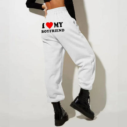 Joggingbroek Hoge Taille Comfortabel Zwart
