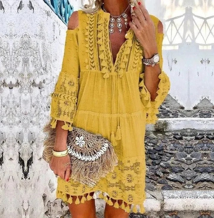 Bohostyle Jurk Mini Zomerjurk Vrouw