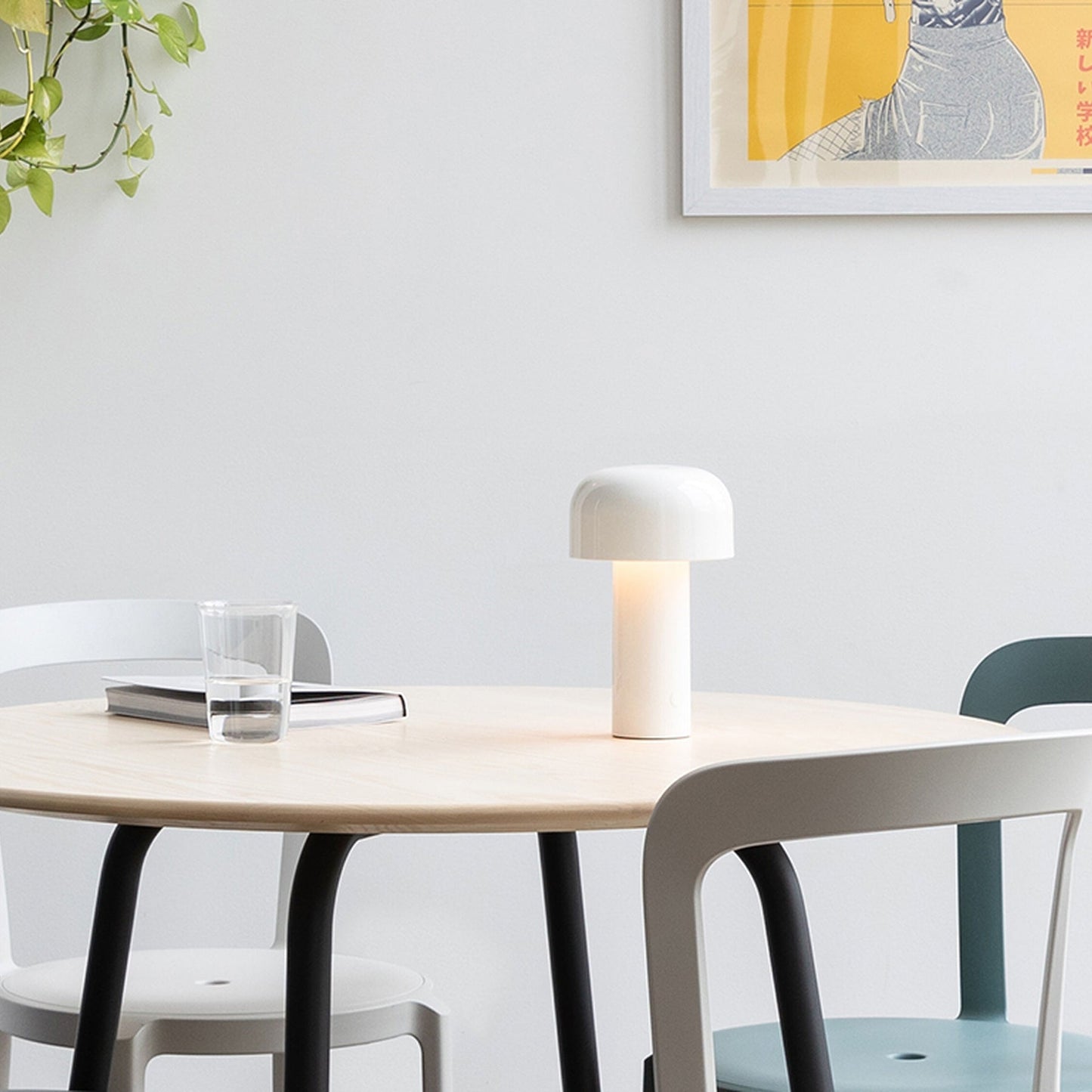 Draadloze Oplaadbare LED Tafellamp met Geïntegreerde LED & Touch Dimfunctie
