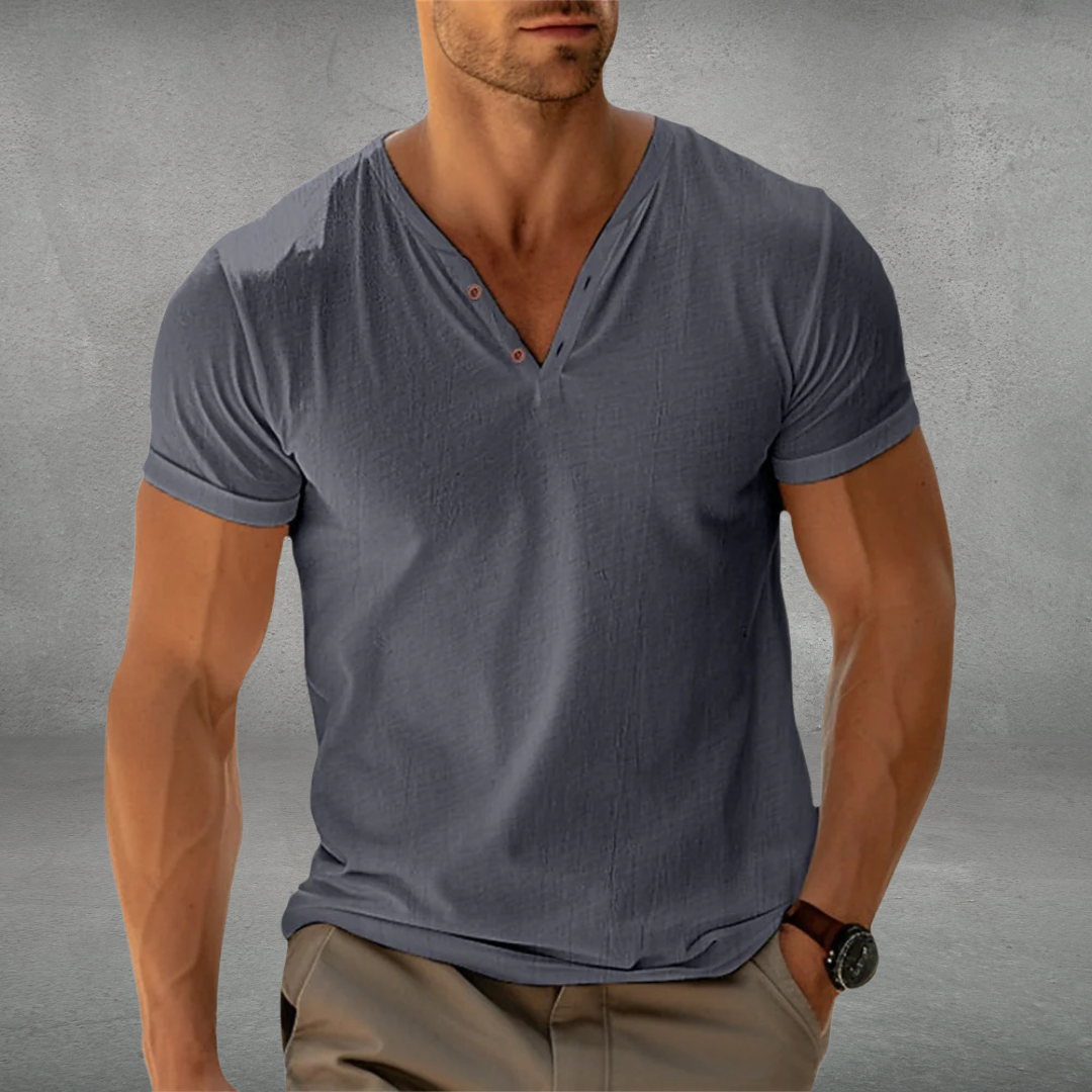Bennie | Ademend slim fit poloshirt 1