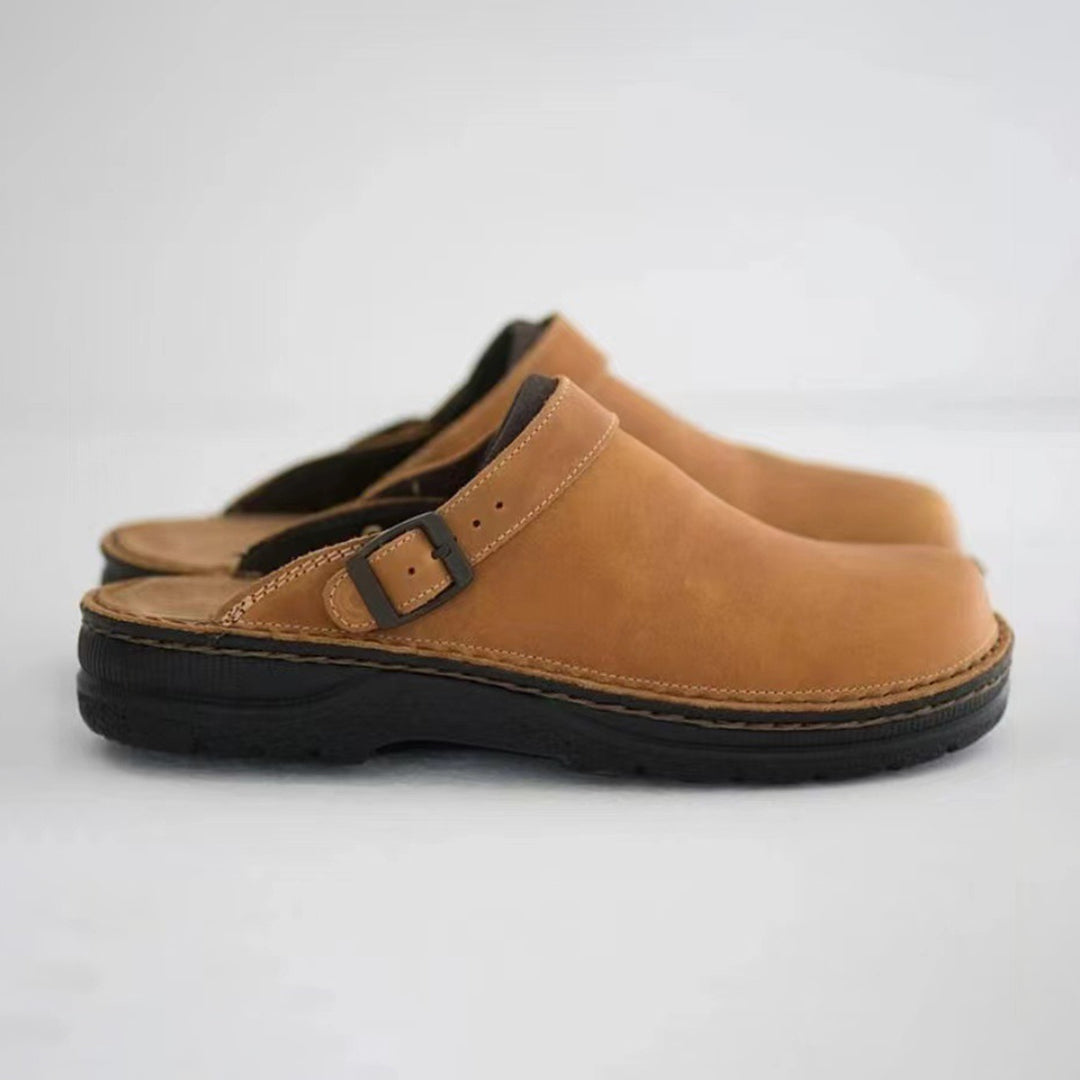 Leren Slippers voor Mannen Warm en Comfortabel - StudioMarella