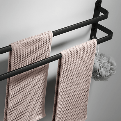 Handdoekenrek Aluminium Wandmontage Badkamer 40cm 60cm Zwart 2 3 Bar