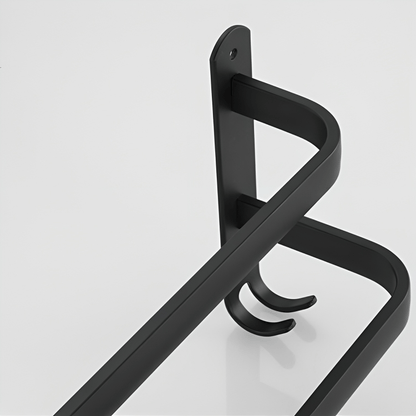 Handdoekenrek Aluminium Wandmontage Badkamer 40cm 60cm Zwart 2 3 Bar