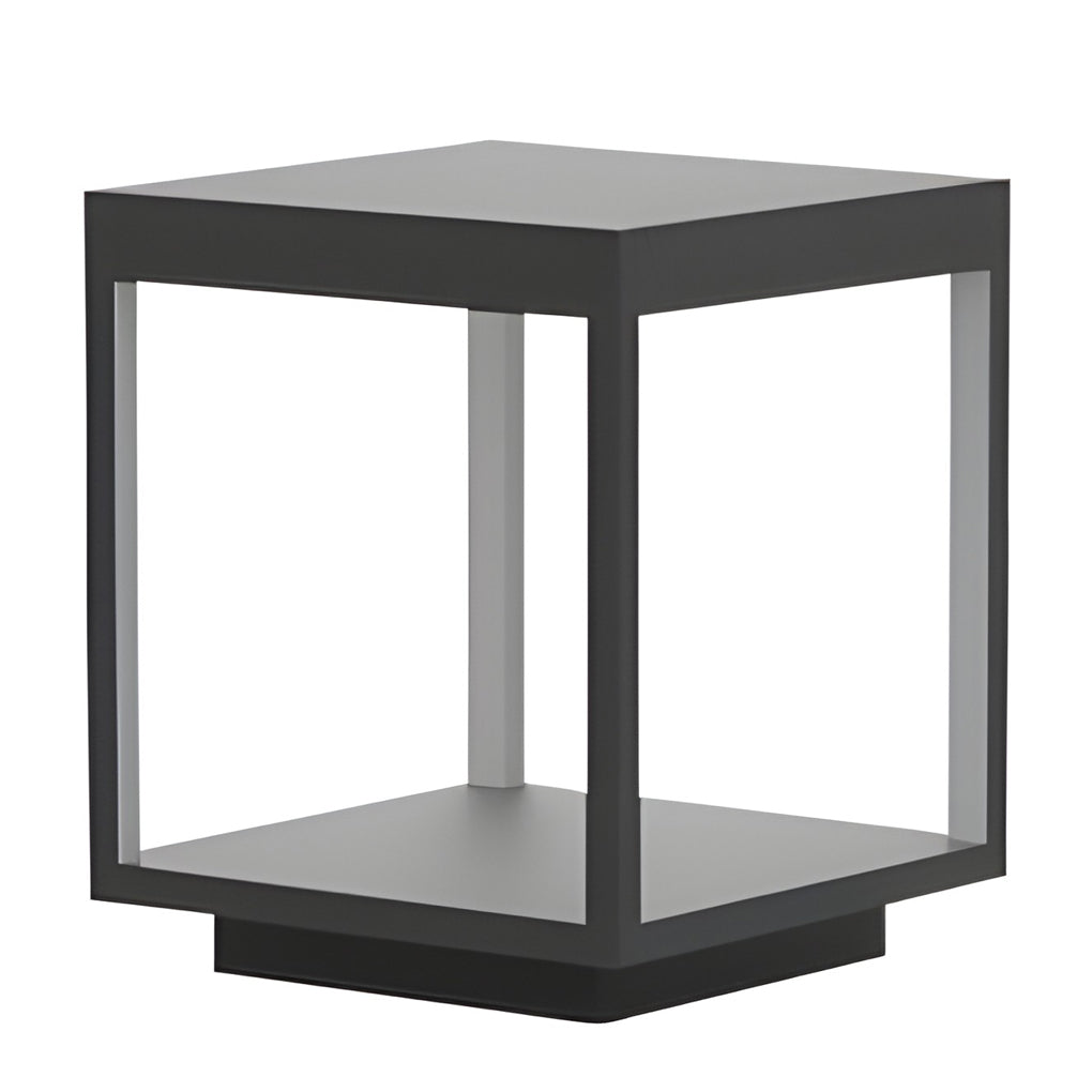 LED Buitenlamp voor Paal Modern Edelstaal IP54 Warm Wit Open Frame Ontwerp Tuinverlichting Muurdecoratie Oplaadbaar