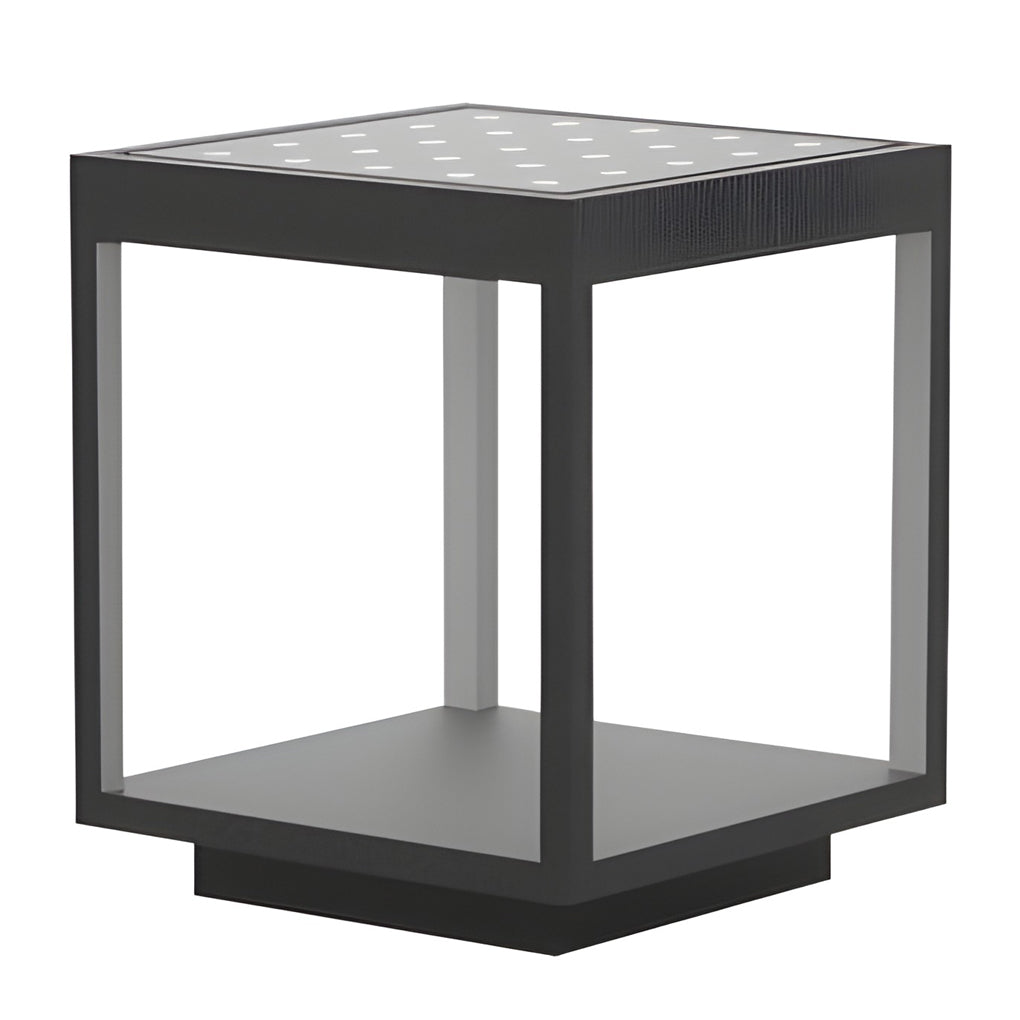 LED Buitenlamp voor Paal Modern Edelstaal IP54 Warm Wit Open Frame Ontwerp Tuinverlichting Muurdecoratie Oplaadbaar