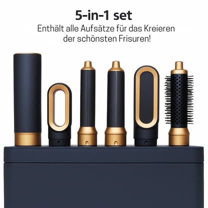 Haarstyler 5-in-1 1000W Ionen-Technologie Multifunctioneel Föhnen Stylen Krullen
