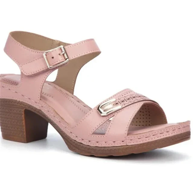 Hoge Hak Sandalen Romeins Design Comfortabel
