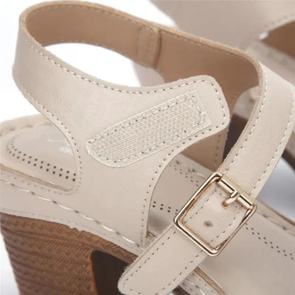 Hoge Hak Sandalen Romeins Design Comfortabel