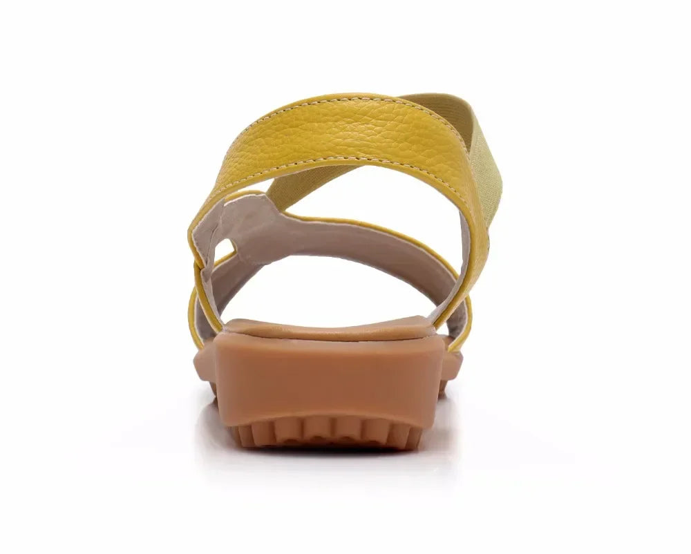 Vrouwen Zomersandalen van Leer Comfortabel