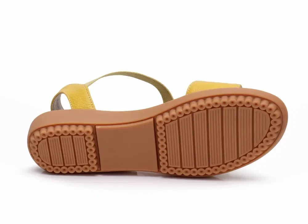 Vrouwen Zomersandalen van Leer Comfortabel