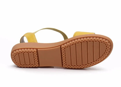 Vrouwen Zomersandalen van Leer Comfortabel