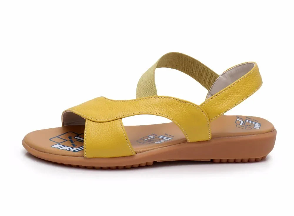 Vrouwen Zomersandalen van Leer Comfortabel
