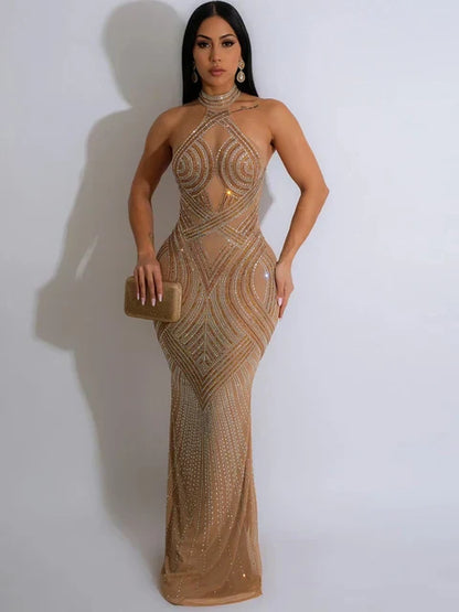 Dames Maxi Jurk Lange Glamour Jurk Zomerjurk - StudioMarella