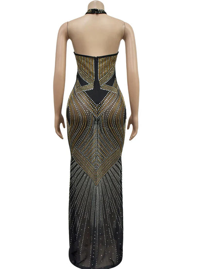 Dames Maxi Jurk Lange Glamour Jurk Zomerjurk