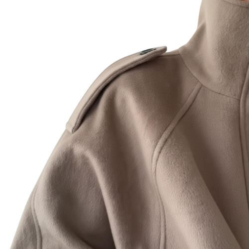 Elisa | Elegante Wolenleren Jas voor Vrouwen